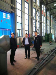 熱烈歡迎城關(guān)鎮(zhèn)尚旭敏書記、張?zhí)炝宙?zhèn)長來我廠視察工作！